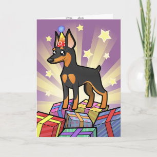 Birthday Miniature Pinscher / Manchester Terrier Card