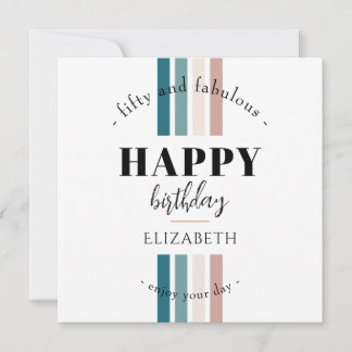 Birthday Minimalist design in pastel colours