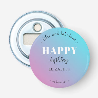Birthday Minimalist design in pastel colours Bottle Opener