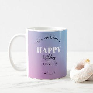 Birthday Minimalist design in pastel colours Coffee Mug
