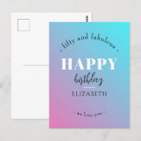 Birthday Minimalist design in pastel colours