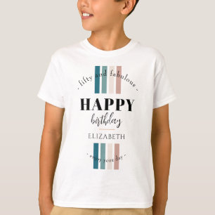 Birthday Minimalist design in pastel colours T-Shirt