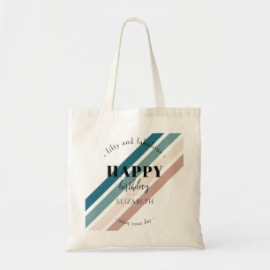 Birthday Minimalist design in pastel colours Tote Bag