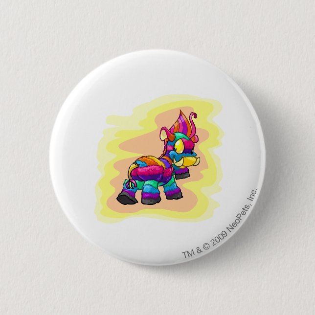 Birthday Moehog 6 Cm Round Badge (Front)