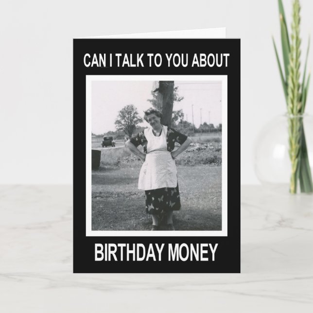 Birthday Money Card (Front)