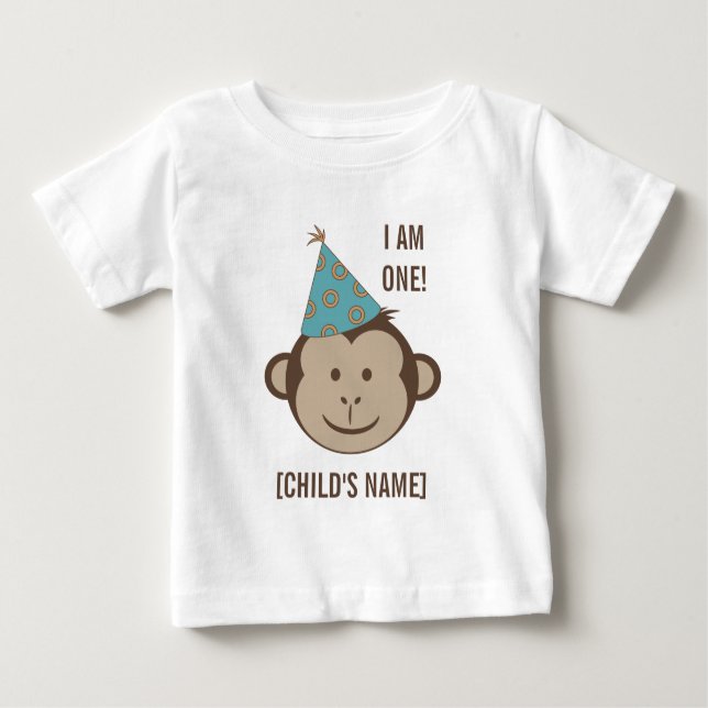 Birthday Monkey Face Shirt (Front)