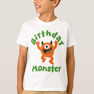 Birthday Monster Orange Party T-Shirt