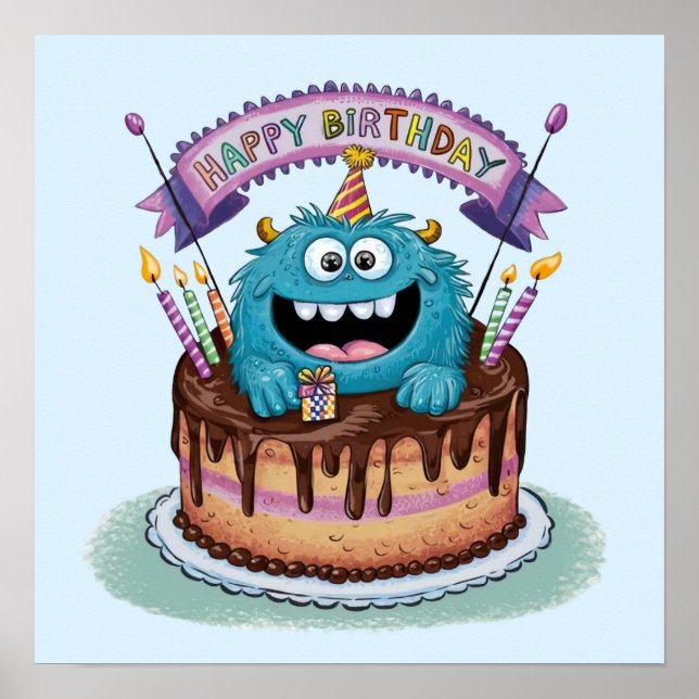 Birthday Monster Poster (Front)