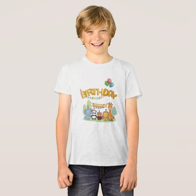 Birthday Mood Activated Tri-Blend Shirt (Front Full)