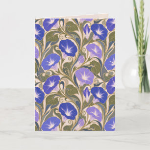 Birthday Morning Glory Art Nouveau Card