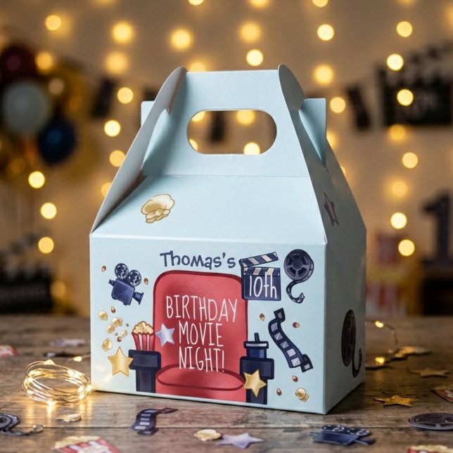Birthday movie night favour box (Creator Uploaded)