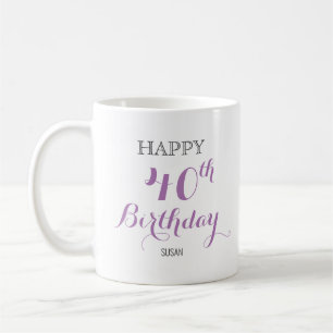 Birthday Mug for lady with customised age