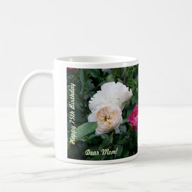 Birthday Mug for Mum with Roses (Left)