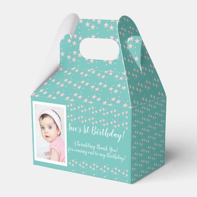 Birthday Multi Mixed Stars Favour Box (Front Side)
