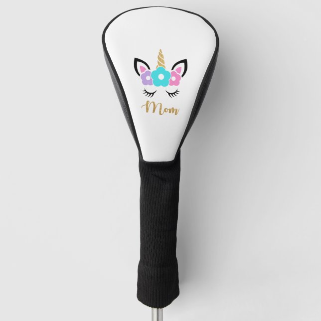 Birthday Mum Unicorn Golf Head Cover (Front)