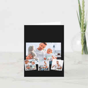 Birthday Name Age Photo Collage  Card