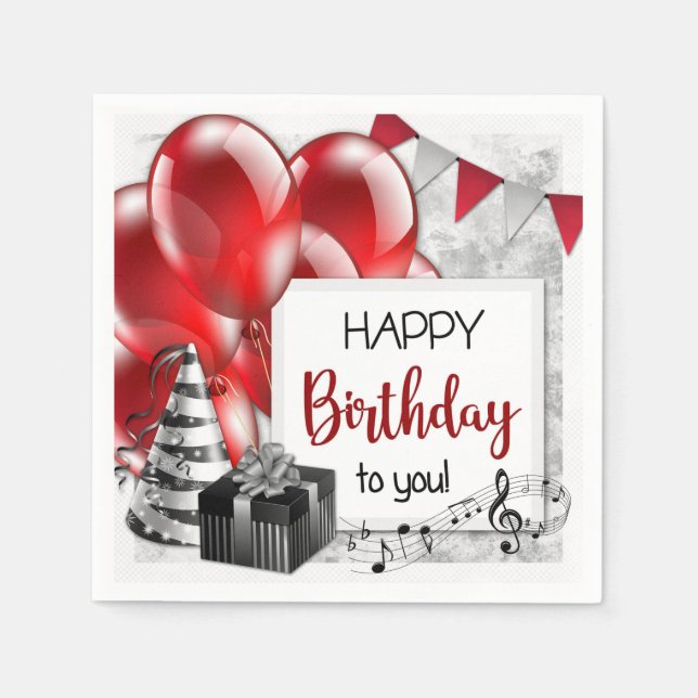 Birthday Napkin (Front)