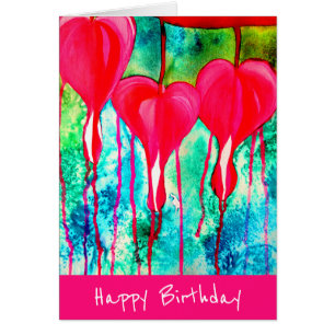 Birthday Neon pink Bleeding Hearts