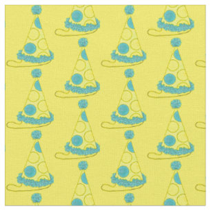 Birthday New Year's Eve Party Hat Yelow Polka Dot Fabric
