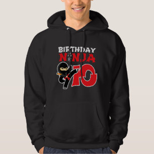 Birthday Ninja - 10 Year Old Ninja Birthday Party Hoodie