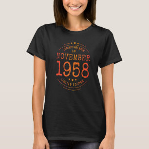 Birthday November 1958 Year  Used Legends T-Shirt