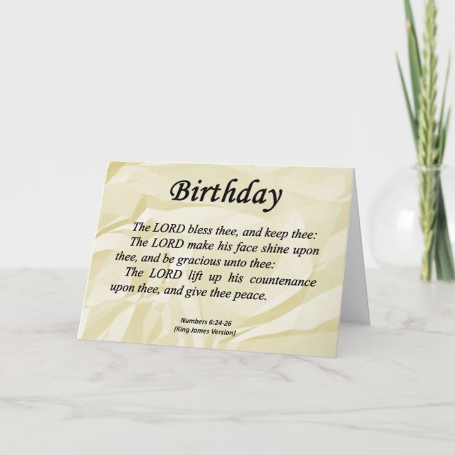 Birthday Numbers 6-24 Card (Front)