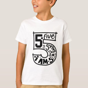 Birthday Numbers for Kids - 5 Years  T-Shirt