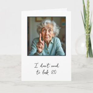Birthday Old Lady Card