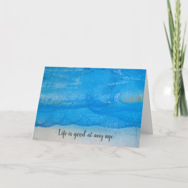 birthday- old textured paint abstract card (Front)