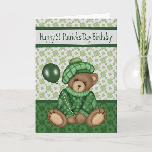 Birthday on St. Patrick's Day, general cards (Front)