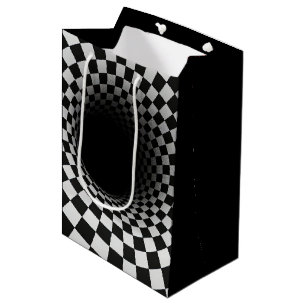 Birthday Optical Illusion Black Hole Medium Gift Bag
