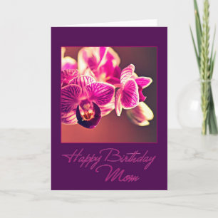 Birthday Orchid for Mum Card