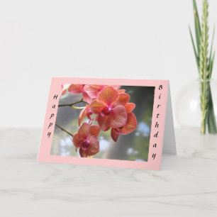 Birthday Orchids Card