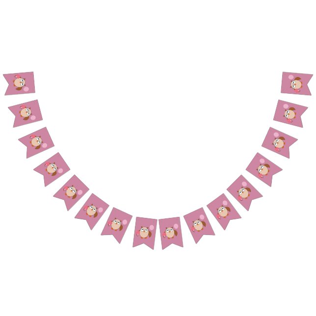 Birthday Owl Bunting Flags (All)