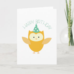 Birthday Owl Card