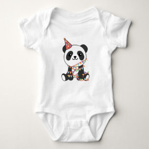 Birthday Panda For Kids A Birthday Baby Bodysuit