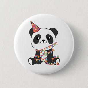 Birthday Panda For Kids A Birthday Button