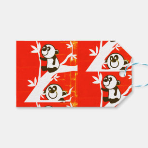 Birthday Pandas Gift Tags