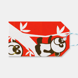 Birthday Pandas Gift Tags