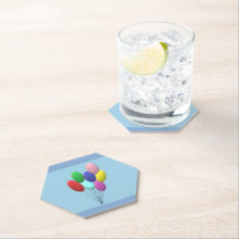 Birthday Paper Coasters (boy)