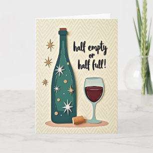 Birthday Paper Cut Bottle Card