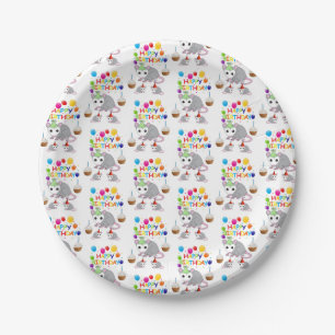 Birthday Paper Plates, Possum Paper Plate