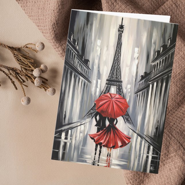 Birthday Paris Romantic Eiffel Tower Love Husband Card (Creator Uploaded)