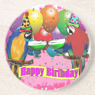 BIRTHDAY PARROTS COASTER