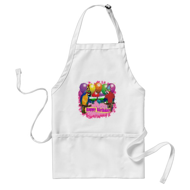 BIRTHDAY PARROTS STANDARD APRON (Front)