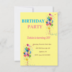 birthday part Invitation