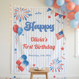 Birthday Party - 4th of July Tapestry