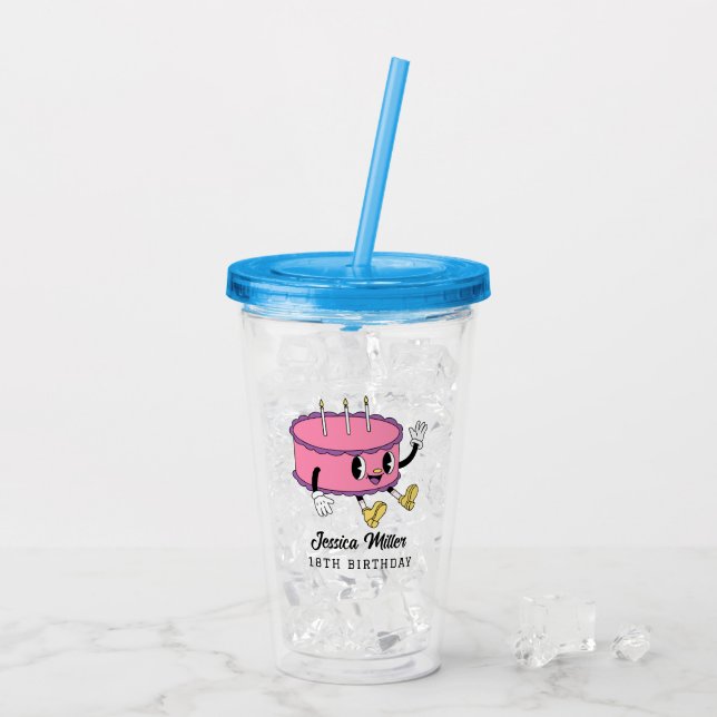 BIRTHDAY Party Acrylic Tumbler (Back Ice)