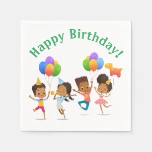 Birthday Party (African-American) Napkin