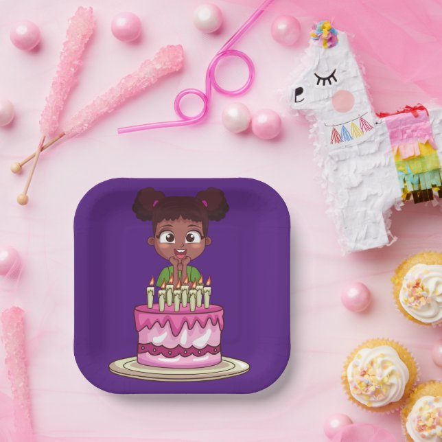 Birthday Party (African-American)  Paper Plate (Party)